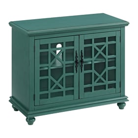 Martin Svensson Elegant Antique Teal Green Small Spaces TV Stand