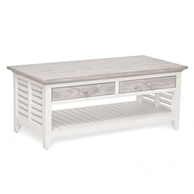 Sea Winds Islamorada Gray White Coffee Table