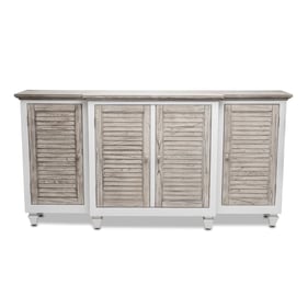 Sea Winds Islamorada Grey Islamorada 4 Door Credenza