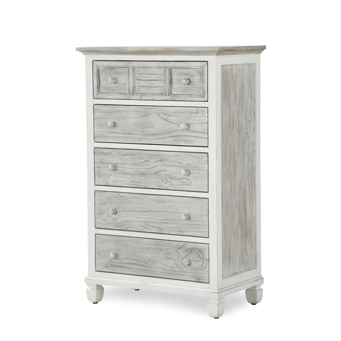 Sea Winds Islamorada Gray White Drawer Chest SEWN-B23335-DAPGREY