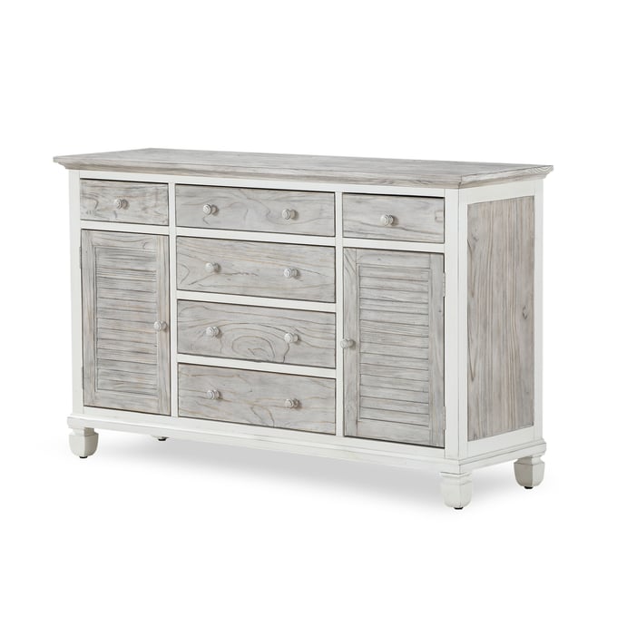 Sea Winds Islamorada Gray White Drawer Dresser SEWN-B23336-DAPGREY