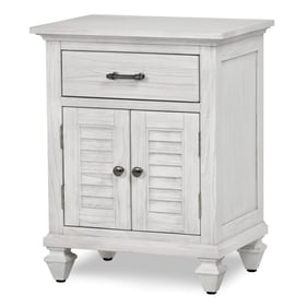 Sea Winds Surfside White 1 Drawer Nightstand