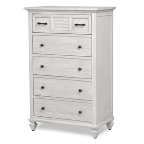 Sea Winds Surfside White 5 Drawer Chest