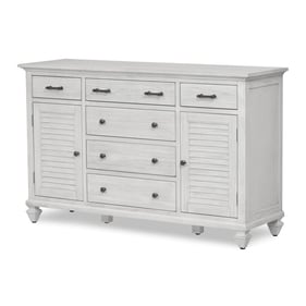 Sea Winds Surfside White 6 Drawer Dresser