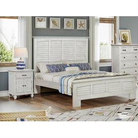 Sea Winds Surfside White 2pc Bedroom Set with Queen Bed