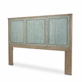 Sea Winds Sanibel Green Grey King Headboard