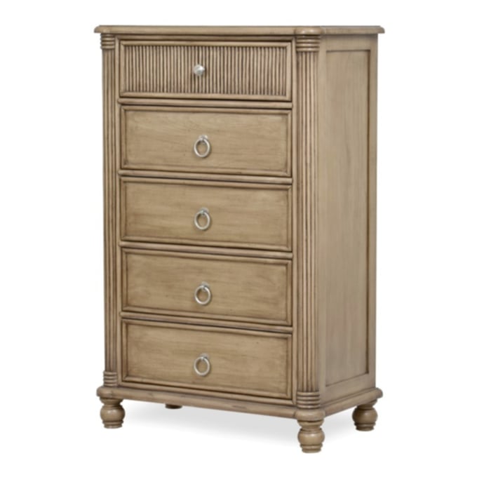 Sea Winds Malibu Natural Brown 5 Drawer Chest SEWN-B48435-FRAPPE