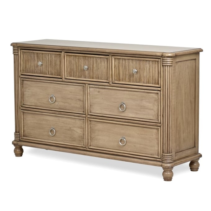 Sea Winds Malibu Natural Brown 7 Drawer Dresser SEWN-B48437-FRAPPE