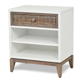 Sea Winds Kauai White 1 Drawer Nightstand