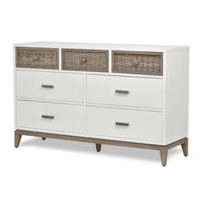 Sea Winds Kauai White 7 Drawer Dresser