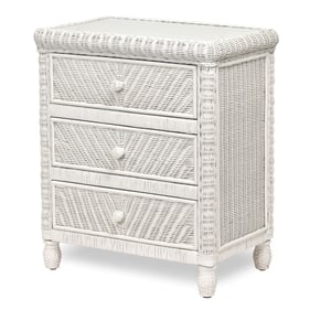 Sea Winds Santa Cruz White 3 Drawers Chest