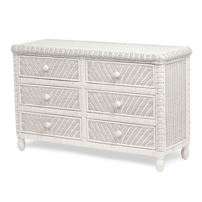 Sea Winds Santa Cruz White Drawer Dresser SEWN-B57936-WHITE