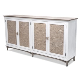 Sea Winds Port Royale Brown White 4 Door Credenza