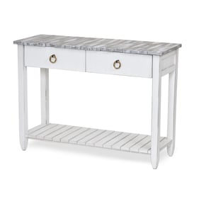 Sea Winds Picket Fence Gray White Console Table