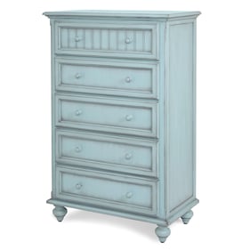 Sea Winds Monaco Blue 5 Drawers Chest