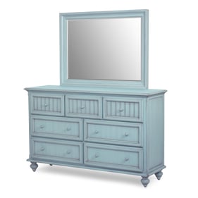 Sea Winds Monaco Blue Dresser and Mirror