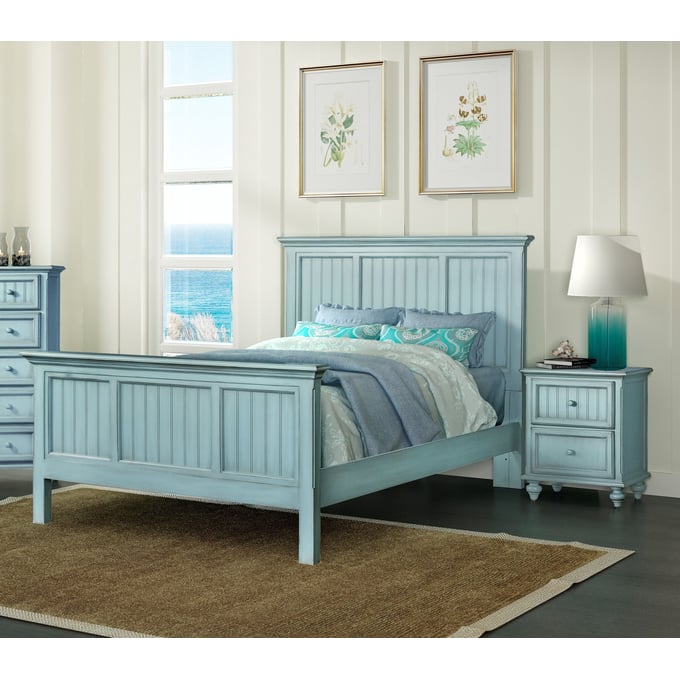 Sea Winds Monaco Blue 2pc Bedroom Set with Queen Bed SEWN-B818QBED-BLUE-BR-S1