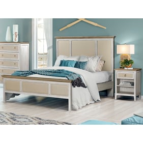 Sea Winds Captiva Island White Light Brown 2pc Bedroom Set with King Bed