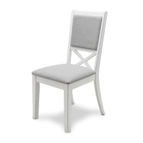 2 Sea Winds Islamorada Gray White Cushion Back Dining Chairs