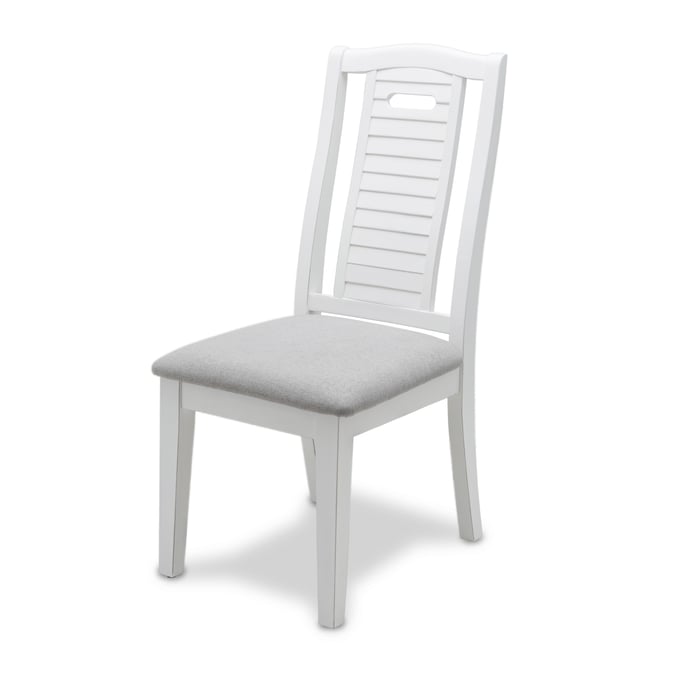 2 Sea Winds Islamorada Gray Taupe Dining Chairs SEWN-D23382-BLANC