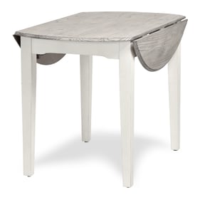 Sea Winds Islamorada Gray Taupe Drop Leaf Round Table