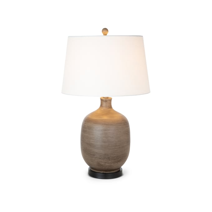 2 Sea Winds Lux Lighting Brown 28 Inch Table Lamps SEWN-LUX-06055-GREY-BROWN