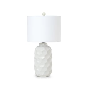 2 Sea Winds Lux Lighting White 30 Inch Table Lamps With Linen Shade