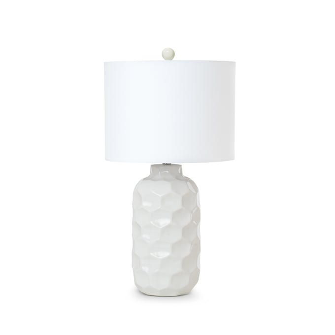 2 Sea Winds Lux Lighting White 30 Inch Table Lamps With Linen Shade SEWN-LUX-114-WHITE