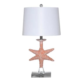 2 Sea Winds Lux Lighting Orange 28 Inch Lamps