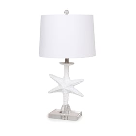 2 Sea Winds Lux Lighting White 28 Inch Lamps