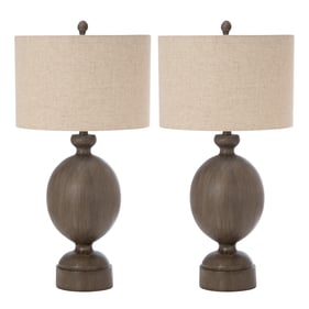 2 Sea Winds Lux Lighting Brown 30 Inch Timeless Table Lamps