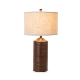 2 Sea Winds Lux Lighting Brown 31 Inch Lamps With USB Charging Port