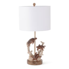 2 Sea Winds Lux Lighting Natural 27 Inch Seaside Table Lamps