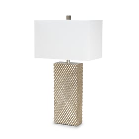 2 Sea Winds Lux Lighting Gold White 29 Inch Table Lamps