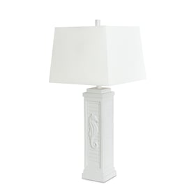 2 Sea Winds Lux Lighting White 32 Inch Lamps With USB Port