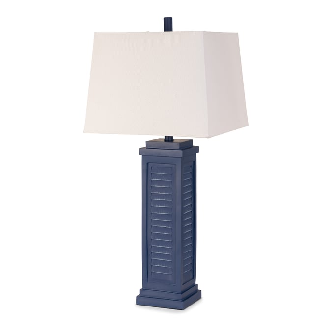 2 Sea Winds Lux Lighting Navy Blue 32 Inch Lamps With USB Port SEWN-LUX-3925-NAVY-USB