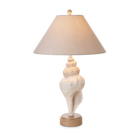 2 Sea Winds Lux Lighting Natural 30 Inch Seashell Coastal Table Lamps