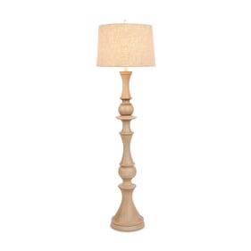 Sea Winds Lux Lighting Beige Cream 63 Inch Floor Lamp