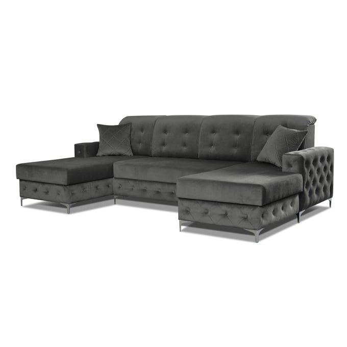 Skyler Designs Verso Gray Sectional SKY-VERSO-GREY