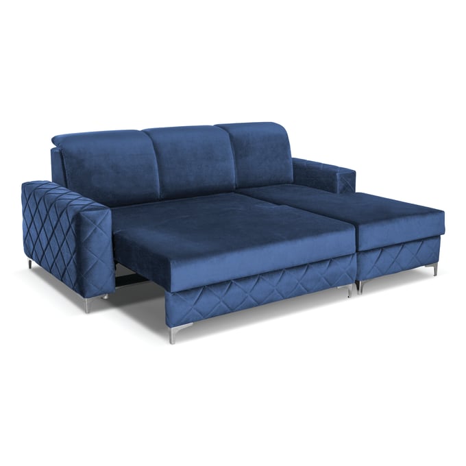 Skyler Designs Alfredo Blue Right Sectional SKY-ALFREDO-MINI-RIGHT-BLUE