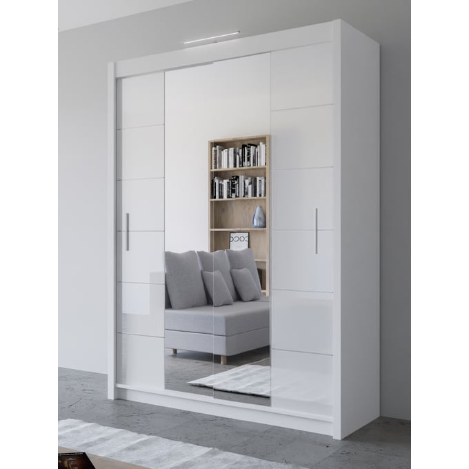 Skyler Designs Lisbon 59 White Armoire SKY-LISBON-59-WHITE