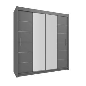 Skyler Designs Lisbon 80 Gray Armoire