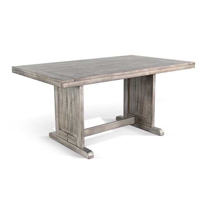 Purity Craft Isadora Gray Rectangular Wood Dining Table 0113AG-T