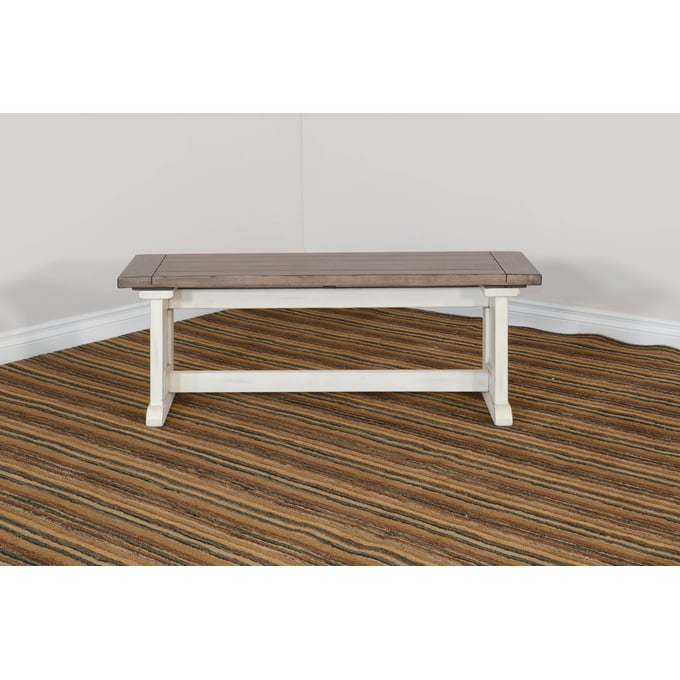 Purity Craft Onyx White Light Brown Side Bench 0113MB-SB