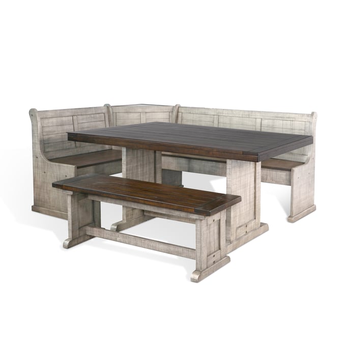 Purity Craft Evadne Tobacco Grey Breakfast Dining Set 0113TA