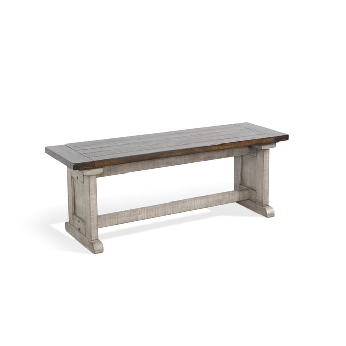 Purity Craft Evadne Tobacco Grey Side Bench 0113TA-SB