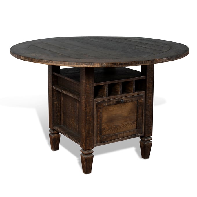 Purity Craft Allure Dark Brown Round Counter Height Table 1013TL2