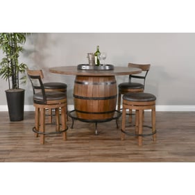 Purity Craft Eudora Natural 5pc Round Pub Set