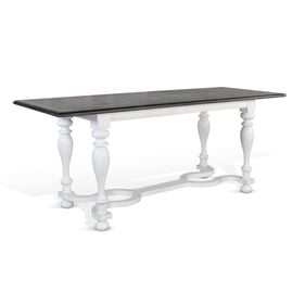 Purity Craft Zen White Dark Brown Dining Table