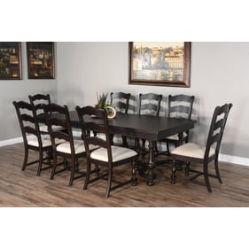 Purity Craft Elysia Black 9pc Dining Room Set